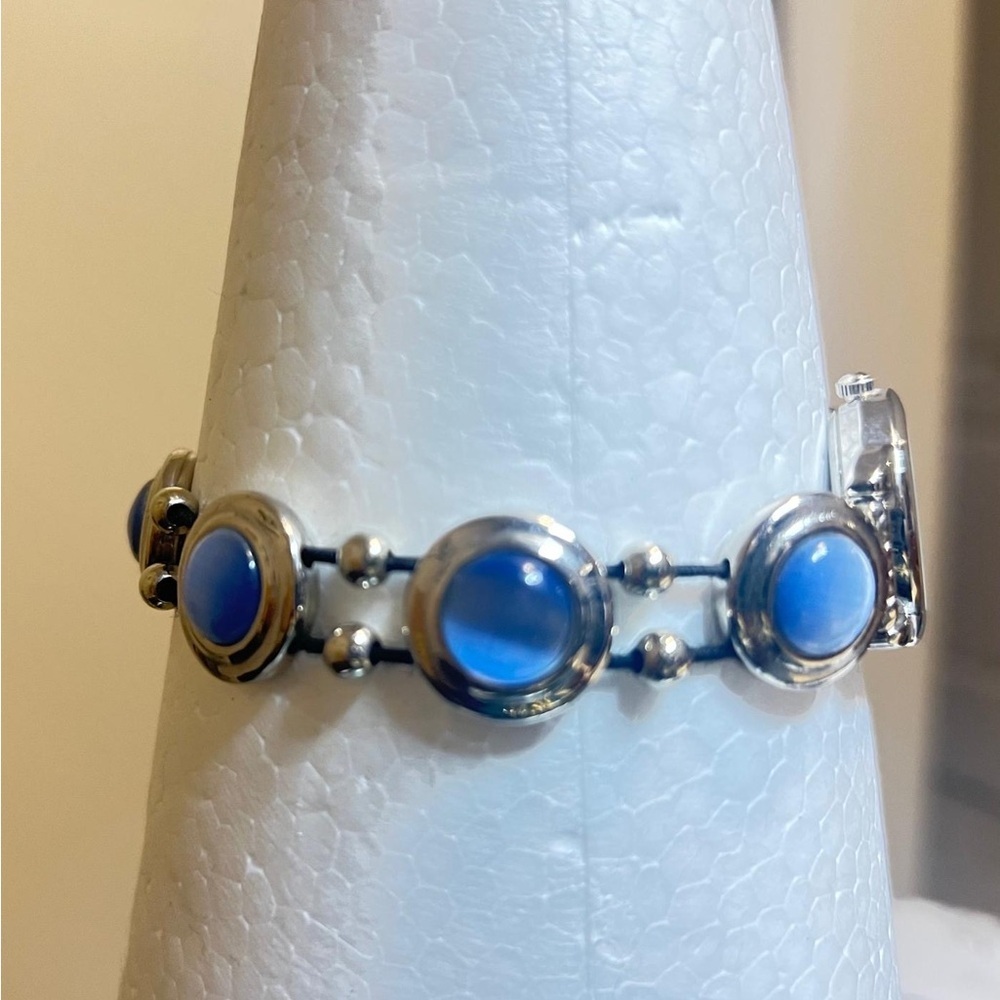 Silver and Blue Women's Watch - Picture 4 of 4